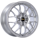 BBS RG-R 17x8 5x120 ET40 CB72.5 Diamond Silver Wheel -82mm PFS/Clip Req