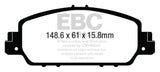 EBC 13+ Honda Accord Coupe 2.4 EX Ultimax2 Front Brake Pads