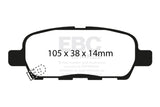 EBC 03-05 Infiniti FX35 3.5 Ultimax2 Rear Brake Pads