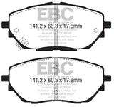 EBC 17+ Toyota C-HR 2.0L Ultimax Front Brake Pads