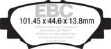 EBC 14+ Mazda 3 2.0 (Japan Build) Ultimax2 Rear Brake Pads