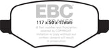 EBC 11-14 Ford Edge 2.0 Turbo Ultimax2 Rear Brake Pads