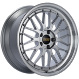 BBS LM 19x9 5x112 ET42 Diamond Silver Center Diamond Cut Lip Wheel -82mm PFS/Clip Required