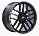 BBS CC-R 19x9.5 5x112 ET46 Satin Black Polished Rim Protector Wheel -82mm PFS/Clip Required