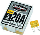 BikeMaster 5Piece 20A Replacement Mini Blade Fuse