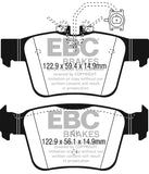 EBC 17+ Alfa Romeo Giulia 2.0L Turbo Ultimax Rear Brake Pads