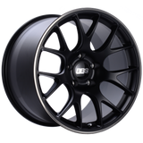 BBS CH-R 20x9 5x112 ET25 CB66.5 Satin Black Polished Rim Protector Wheel