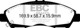 EBC 2016+ Cadillac XT5 Ultimax2 Front Brake Pads