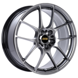 BBS RF 18x7.5 5x114.3 ET50 Diamond Black Wheel - 82mm PFS Required