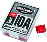 BikeMaster 5Piece 10A Replacement Mini Blade Fuse