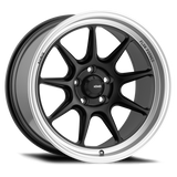 Konig Countergram 15x7.5 4x100 ET35 Matte Black / Matte Machined Lip