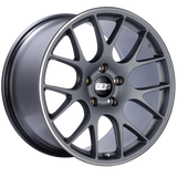 BBS CH-R 20x11.5 5x130 ET65 CB71.6 Satin Titanium Polished Rim Protector Wheel