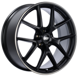 BBS CI-R 20x8 5x112 ET26 Satin Black Polished Rim Protector Wheel -82mm PFS/Clip Required