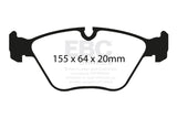 EBC 04-06 BMW X3 2.5 (E83) Ultimax2 Front Brake Pads