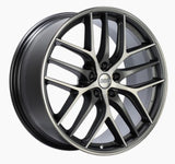 BBS CC-R 20x10.5 5x120 ET35 Satin Graphite Diamond Cut Polished Rim Protector Wheel -82mm PFS Req.