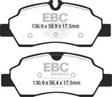 EBC 15+ Ford Transit 2.2 TD Ultimax2 Rear Brake Pads