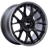 BBS CH-RII 21x9.5 5x112 ET33 Satin Black Center Platinum Lip SS Rim Prot Wheel PFS Req w/MS Etching